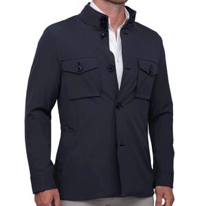 State and Liberty, Men's Navy Button-Front, Performance, Field Jacket